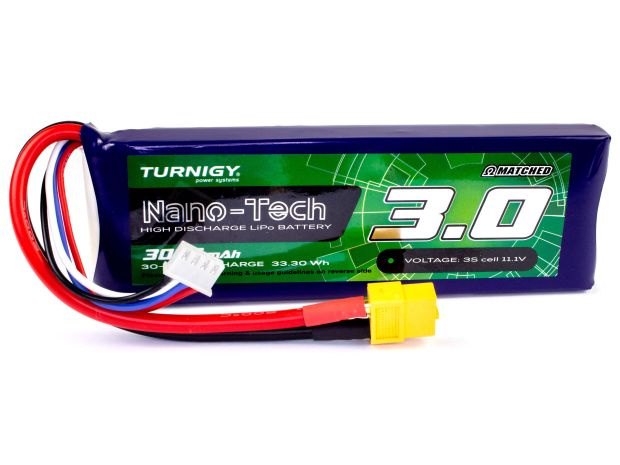 Акумулятор Turnigy nano-tech 3000mAh 3S 30C, Фото 1