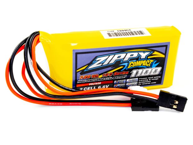 Акумулятор ZIPPY Flightmax 1100mAh LiFePo4 2S (для приймача і борта), Фото 1
