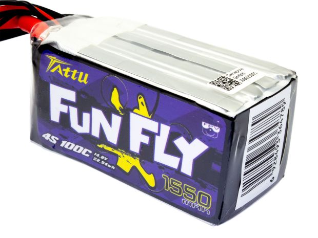 Акумулятор TATTU FunFly 1550mAh 4S 100C, Фото 2