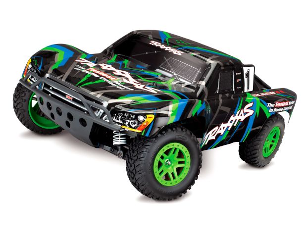 Автомодель шорт-корс Traxxas Slash 4x4 4WD 1/10 RTR (68054-1 Green), Світлина 1