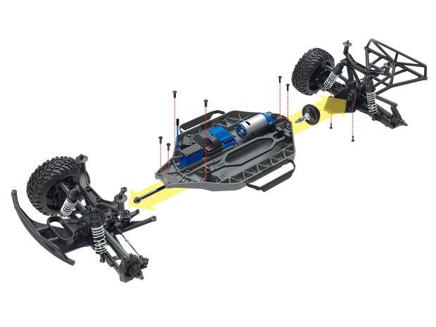 Автомодель шорт-корс Traxxas Slash 4x4 4WD 1/10 RTR (68054-1 Green), Світлина 8
