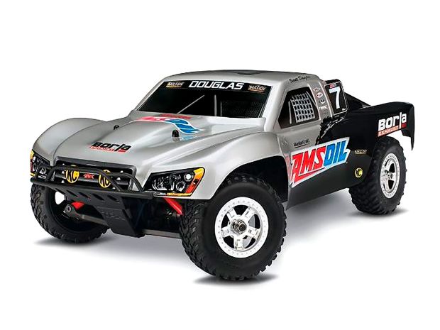 Автомодель шорт-корс Traxxas Slash 4x4 4WD 1/16 RTR (70054-1 Silver), Фото 1