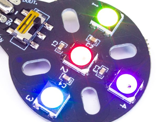 Комплект LED-підсвітки RGB для квадрокоптерів (4шт), Фото 4