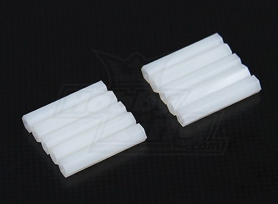 Стійка нейлонова 5.6мм x 30мм M3, Світлина 1