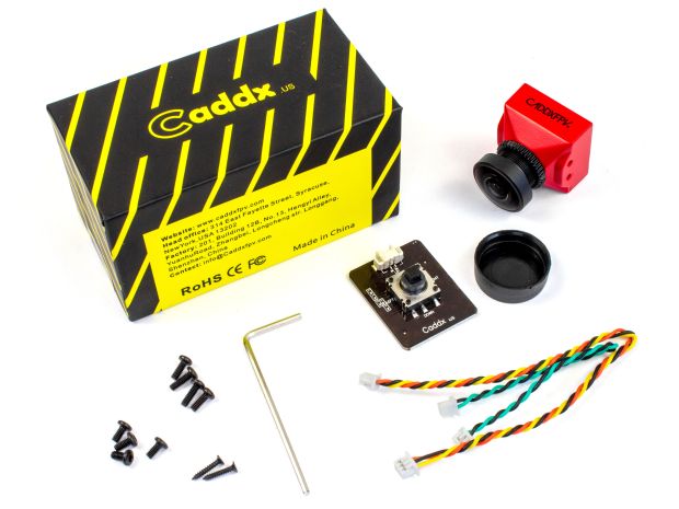 Камера Caddx Ratel Mini FPV 1200TVL 1.8мм (червона), Світлина 5