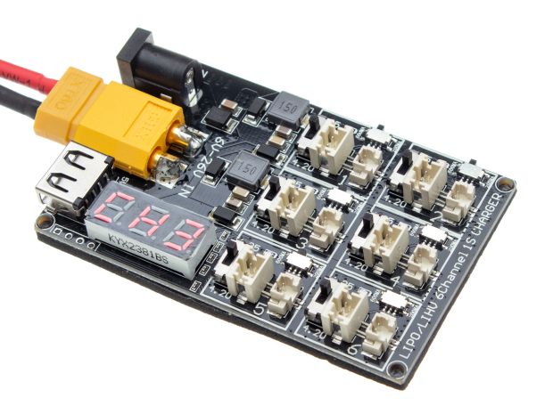 Зарядний пристрій AKK для 6-ти 1S LiPo/LiPoHV акумуляторів, Фото 3