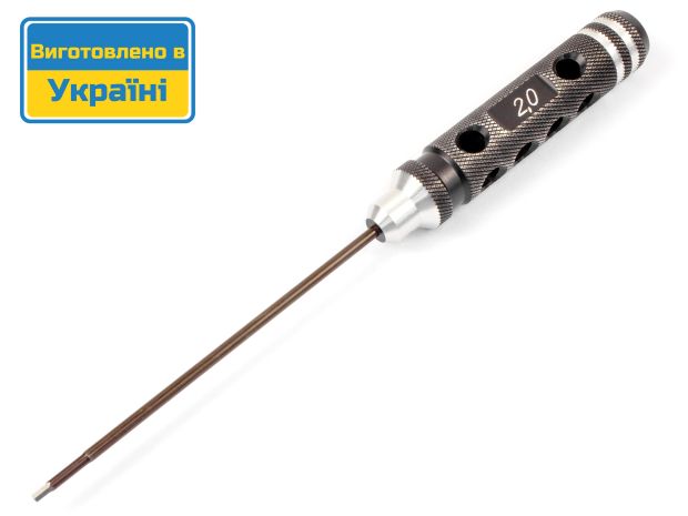 Викрутка шестигранник KV 2.0мм (полегшена ручка), Світлина 1
