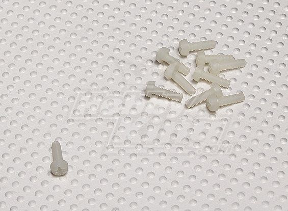 Гвинт пластиковий М3x10мм, Фото 1