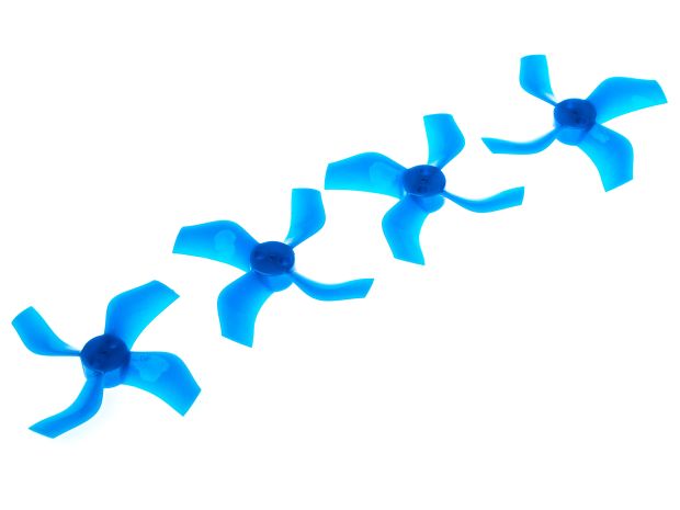 Комплект пропелерів BetaFPV Gemfan 40мм сині (вал 1.0мм), Світлина 1