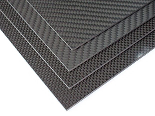 Пластина карбонова 2мм x 200мм x 300мм (3K Twill плетіння), Фото 1