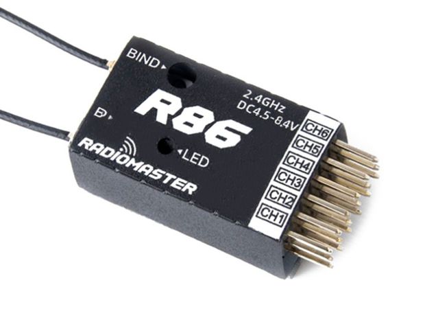 Приймач Radiomaster R86 V2 6Ch (D8/D16), Світлина 1