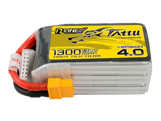 Акумулятор TATTU R-Line V4.0 1300mAh 6S 130C, Світлина 1