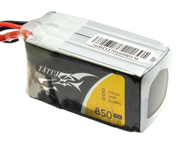 Акумулятор Gens Ace TATTU 850mAh 4S 75C, Фото 2