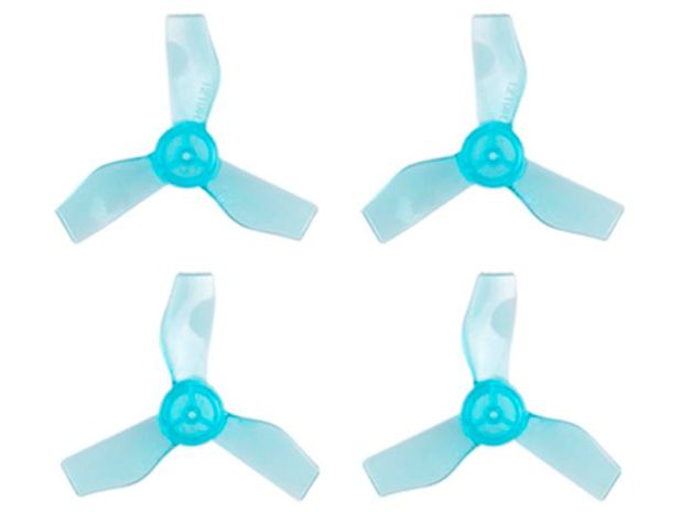 Комплект пропелерів BetaFPV Gemfan 31мм прозоро-блакитні (вал 1.0мм), Світлина 1