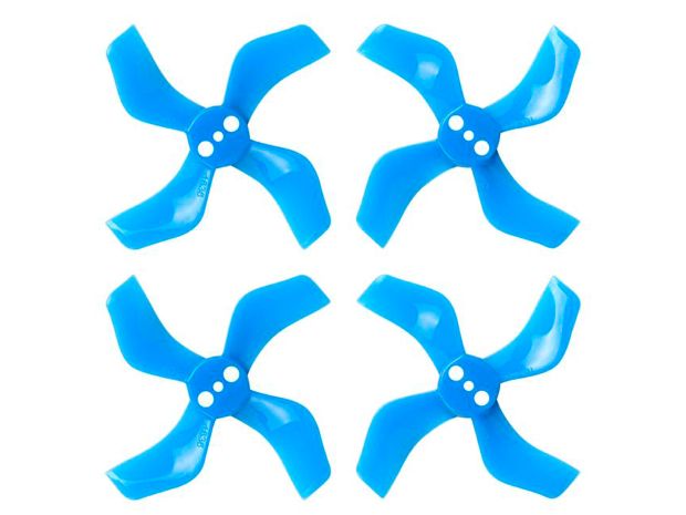 Комплект пропелерів BetaFPV Gemfan 40мм сині (вал 1.5мм), Світлина 1