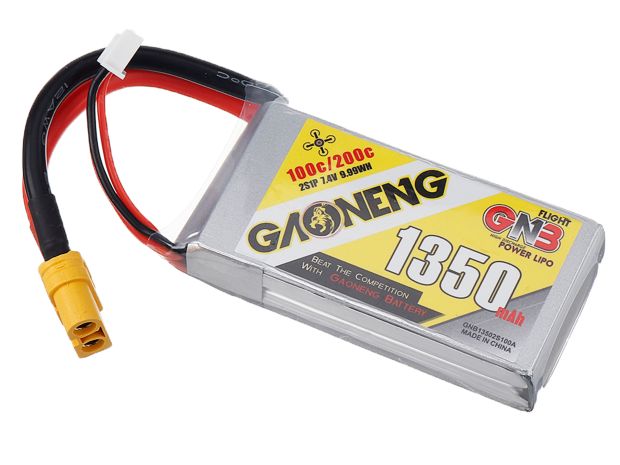 Акумулятор Gaoneng GNB 1350mAh 2S 100C, Світлина 1