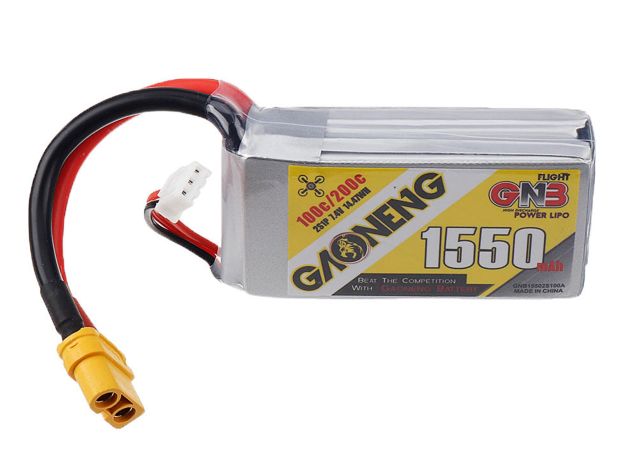 Акумулятор Gaoneng GNB 1550mAh 2S 100C, Фото 1