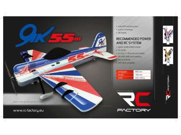 Модель для 3D-пілотажу Crack Yak 55 (червоно-синя), Світлина 2