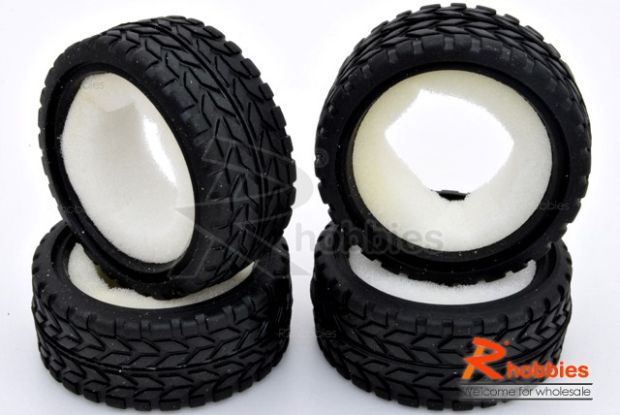 Комплект шосейної гуми для автомоделей 1/10 RC Performance Tyres Set , Світлина 1