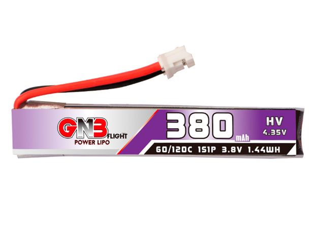 Акумулятор Gaoneng GNB HV 380mAh 1S 60C (з дротом), Світлина 1