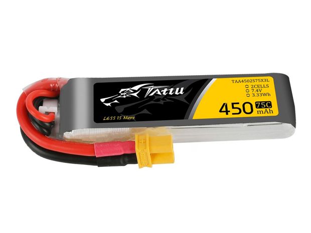 Акумулятор Gens Ace TATTU 450mAh 2S 75C , Світлина 1