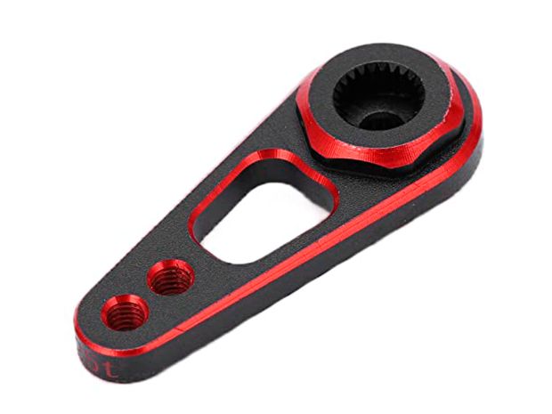 Алюмінієва качалка 25Т 34.5мм для сервомеханізмів (чорна), Світлина 1