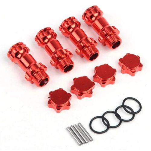 Адаптер колісний шестигранний 17мм для моделей 1/8 (червоний) HSP 89108, Світлина 1