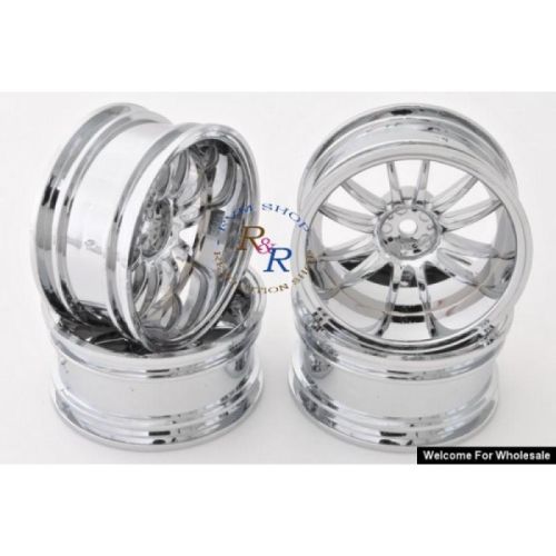Комплект дисків коліс для шосейних автомоделей 1/10 RC Car (срібні), Фото 1