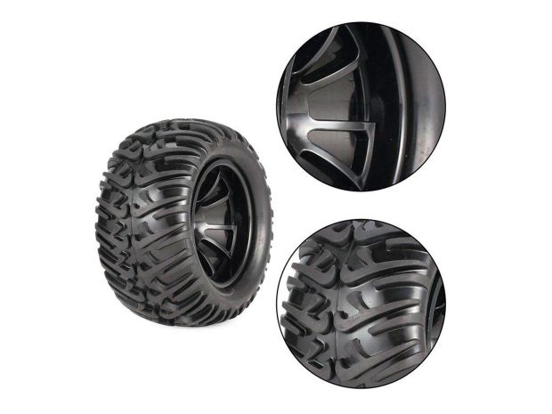 Комплект коліс для Monster Truck 125мм 1/10 (4шт), Світлина 3