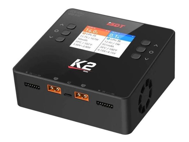 Зарядний пристрій iSDT K2 Air Bluetooth AC200W/DC500W 2x20A, Фото 1