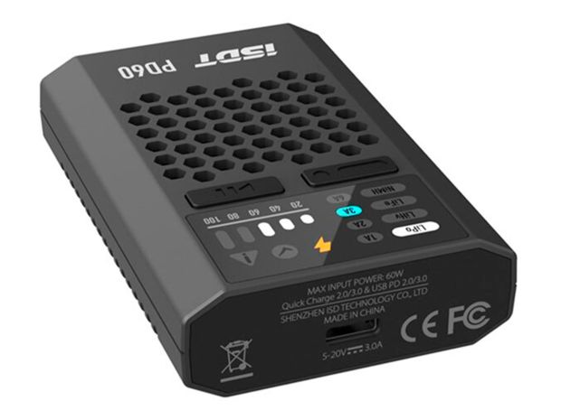 Зарядний пристрій iSDT PD60 USB-C 60W 6A, Фото 3