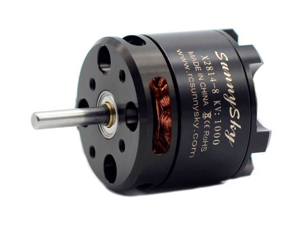 Двигун безколекторний SunnySky X2814-900kv (довгий вал), Світлина 1