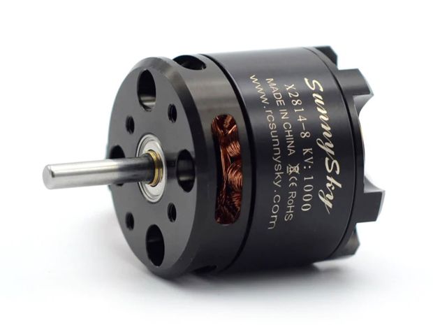 Двигун безколекторний SunnySky X2814-1000kv V2 (довгий вал), Світлина 2