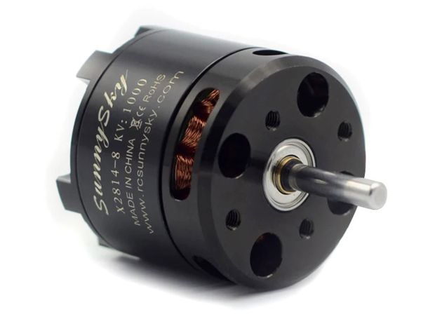 Двигун безколекторний SunnySky X2814-1000kv V2 (довгий вал), Світлина 3