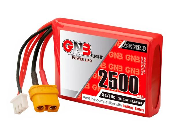 Акумулятор Gaoneng GNB 2500mAh 2S 5C (для радіопередавачів), Світлина 1
