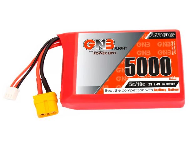 Акумулятор Gaoneng GNB 5000mAh 2S 5C (для радіопередавачів), Світлина 1