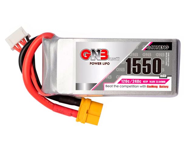 Акумулятор Gaoneng GNB 1550mAh 4S 120C, Фото 1