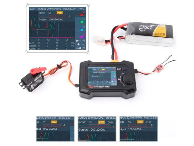 Електронний сервотестер ToolkitRC ST8, Світлина 3