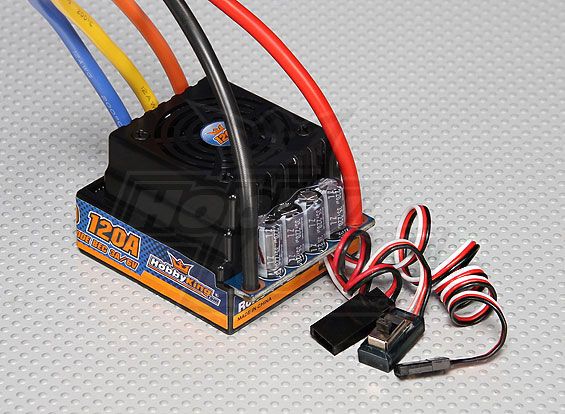 Регулятор автомодельний HobbyKing 120А (1:8/1:5), Світлина 1
