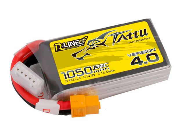 Акумулятор TATTU R-Line V4.0 1050mAh 4S 130C, Світлина 1