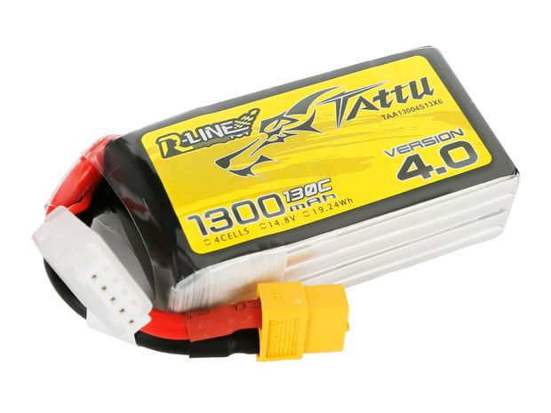 Акумулятор TATTU R-Line V4.0 1300mAh 4S 130C, Світлина 1