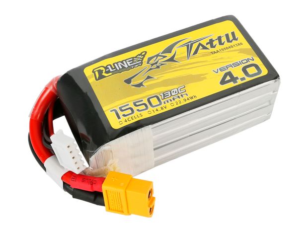 Акумулятор TATTU R-Line V4.0 1550mAh 4S 130C, Світлина 1