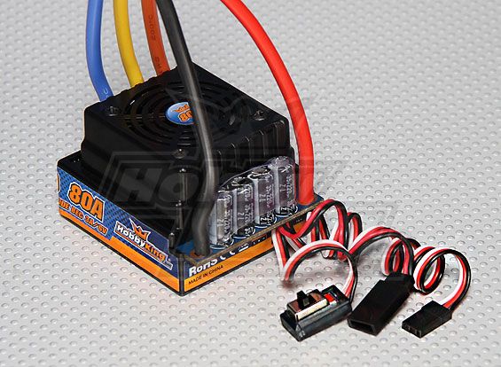 Регулятор автомодельний HobbyKing 80A (1:8/1:5), Світлина 1