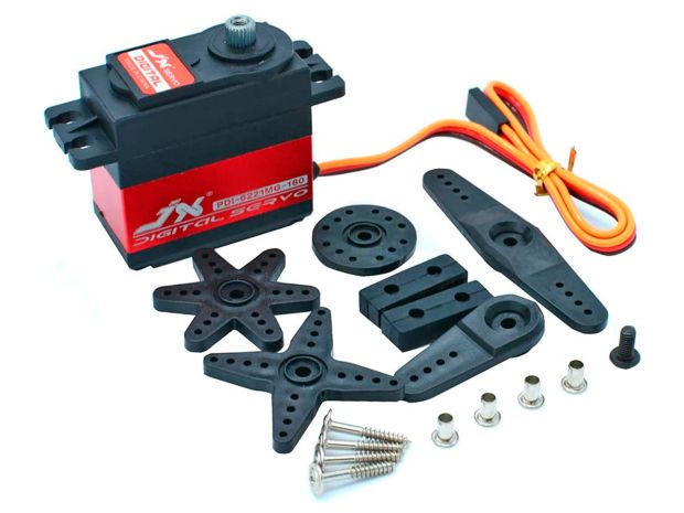 Сервомеханізм цифровий JX PDI-6221MG-180 62g/17.2kg/0.18sec (4.8В), Світлина 3