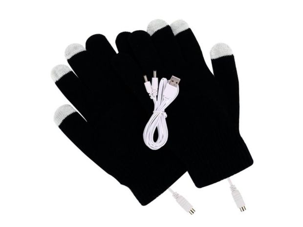Зимові рукавиці USB з підігрівом (чорні), Світлина 3