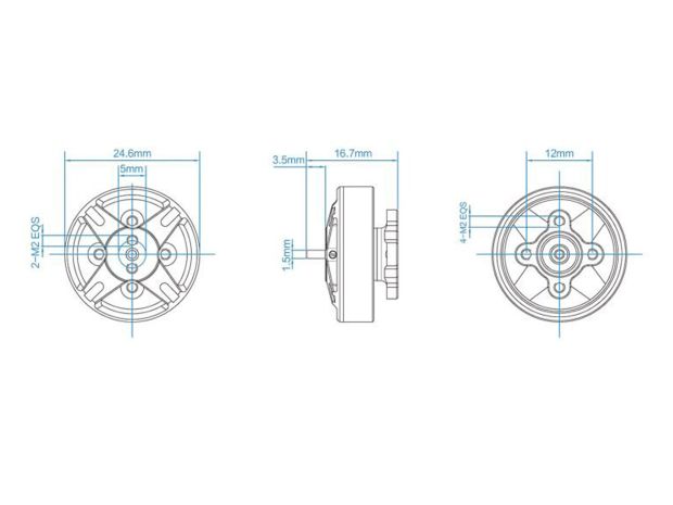 Двигун безколекторний GEPRC GR2004-2150kv, Фото 4