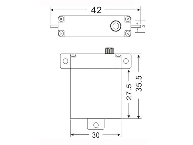 Сервомеханізм цифровий JX PDI-HV2107MG 21g/6.8kg/0.14sec (6.0В), Світлина 4