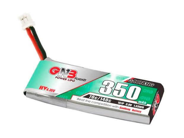Акумулятор Gaoneng GNB HV PH2.0 350mAh 1S 70C (з дротом), Світлина 1