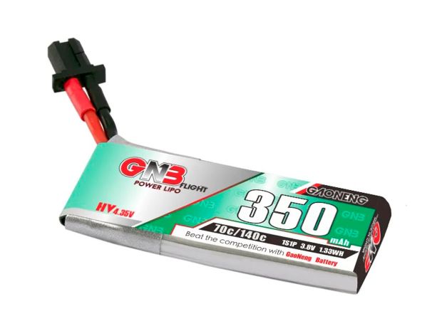 Акумулятор Gaoneng GNB HV GNB27 350mAh 1S 70C (з дротом), Фото 1