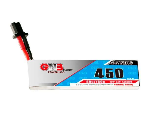 Акумулятор Gaoneng GNB GNB27 450mAh 1S 80C (з дротом), Світлина 1
